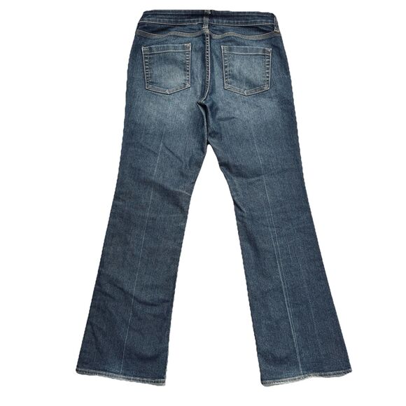New York & Company Low Rise Blue Boot Cut Jeans, 6 Petite - Picture 3 of 8